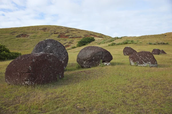 Vaka Kipo Small Volcanic Cone Red Rock Used Source Hats — Stock Photo, Image