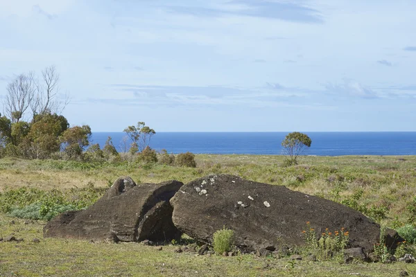 Zabytkowym Wyspa Wielkanocna — Zdjęcie stockowe