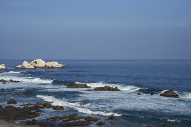 Şili 'de güzel bir sahilin manzarası