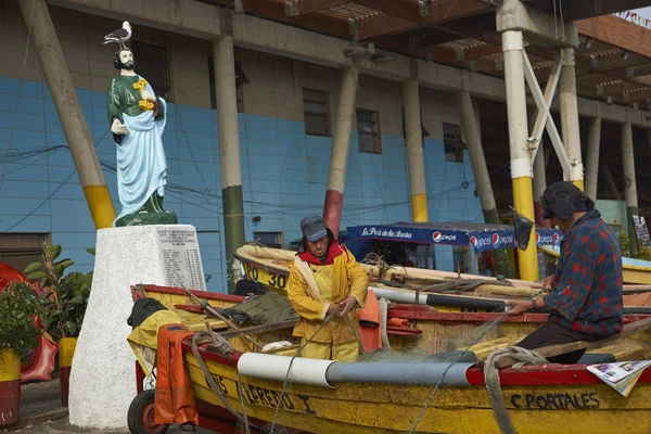 Puerto pesquero de Valparaíso — Foto de Stock