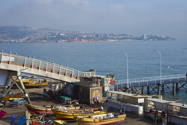 Fischereihafen von Valparaiso — Stockfoto
