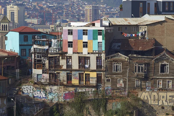 Colourful Buildings of Valparaiso — Stock Photo, Image