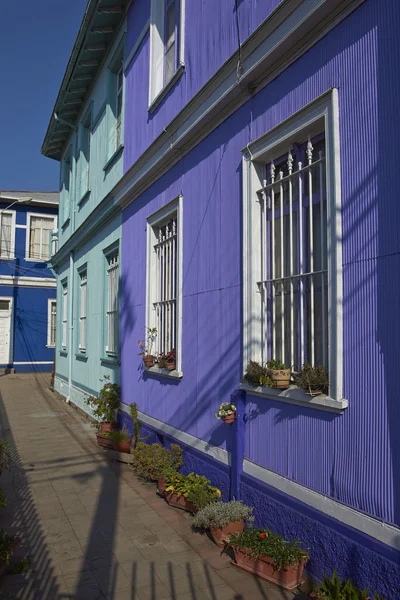 Colorful City Building Old Town Chile — Stock Photo, Image