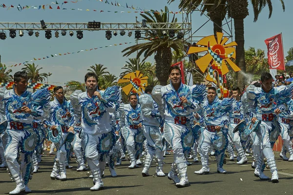 Arica Children January 2016 Caporal Dance Group Acting Annual Carnaval — 图库照片