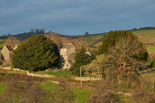 Bath Somerset Ngiltere Yakınlarındaki Cotswolds Daki Langridge Küçük Bir Köyündeki — Stok fotoğraf