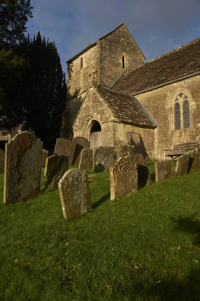 Történelmi Templom Kis Falu Langridge Cotswolds Közel Bath Somerset Egyesült — Stock Fotó