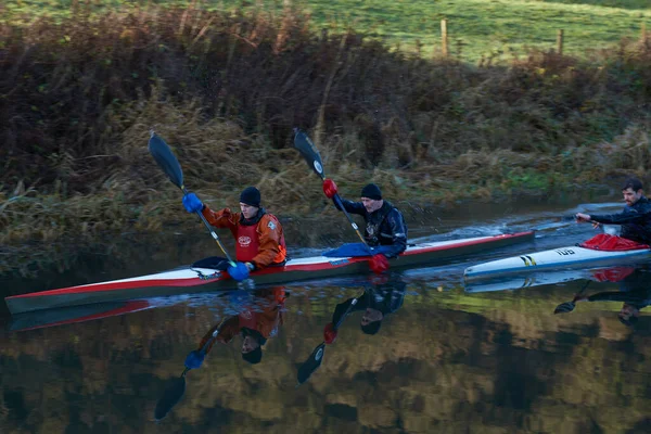 Bath Somerset Royaume Uni Décembre 2020 Kayak Long Canal Kennet — Photo