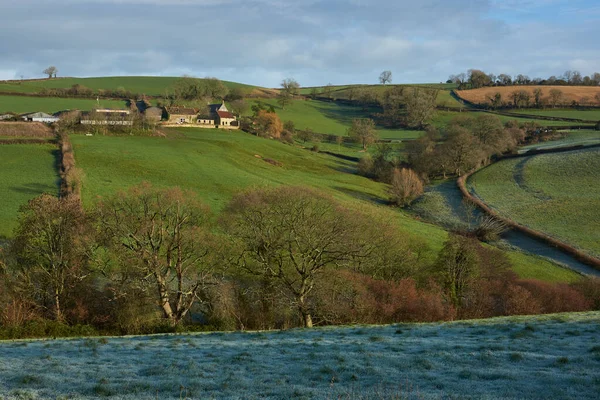 Winter Woolley Valley Area Outstanding Natural Beauty Cotswolds Outskirts Bath — Stock Photo, Image