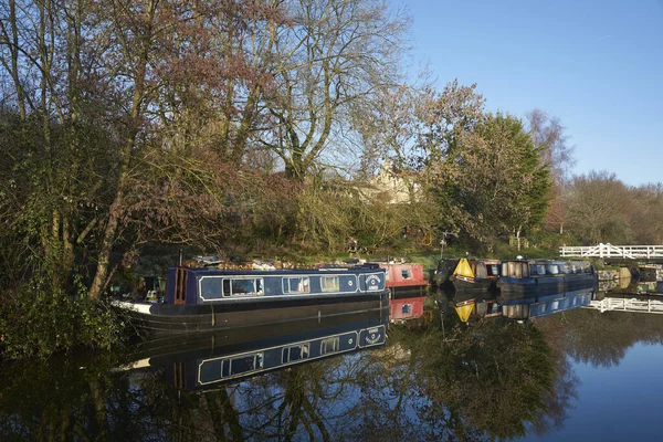 Bath Somerset Birleşik Krallık Aralık 2020 Somerset Yakınlarındaki Kennet Avon — Stok fotoğraf