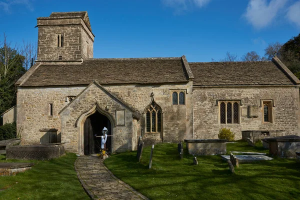 Iglesia Histórica Pequeña Aldea Swainswick Cotswolds Cerca Bath Somerset Reino —  Fotos de Stock
