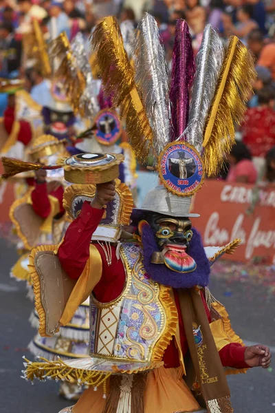 Arica Chile January 2016 Morenada Dance Group Performing Traditional Ritual — Stock Photo, Image