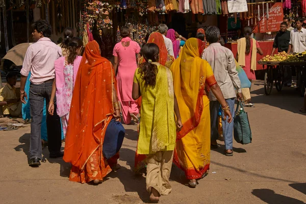 Pushkar Rajasthan India November 2008 Street Scene Pushkar Annual Pushkar — 图库照片