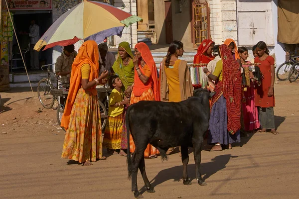 Pushkar Rajasthan India Novembre 2008 Scena Strada Pushkar Durante Annuale — Foto Stock