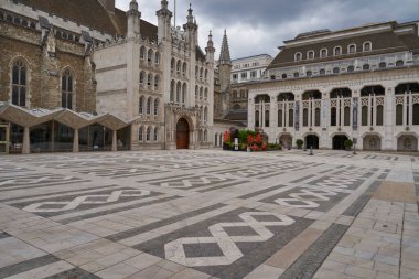 Londra, Birleşik Krallık - 25 Haziran 2021: İngiltere 'nin Londra şehrindeki tarihi Guildhall