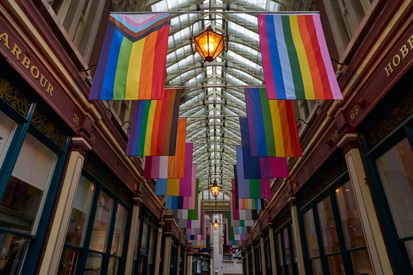 Londyn Wielka Brytania Czerwca 2021 Historic Leadenhall Market City London — Zdjęcie stockowe