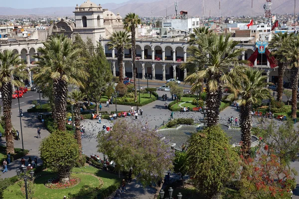 Αρεκίπα plaza de armas — Φωτογραφία Αρχείου