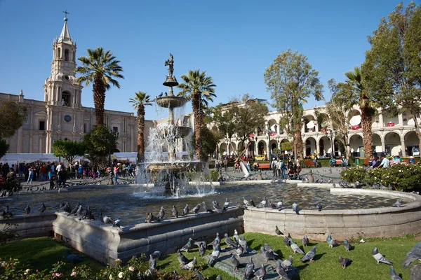 Arequipa Plaza de Armas — Stock Photo, Image