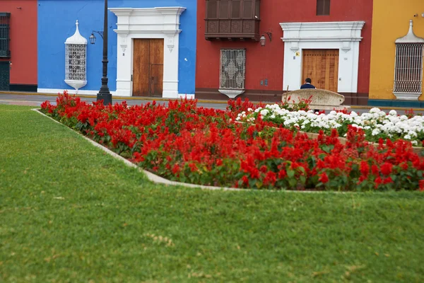 Kolorowe Plaza de Armas w Peru — Zdjęcie stockowe