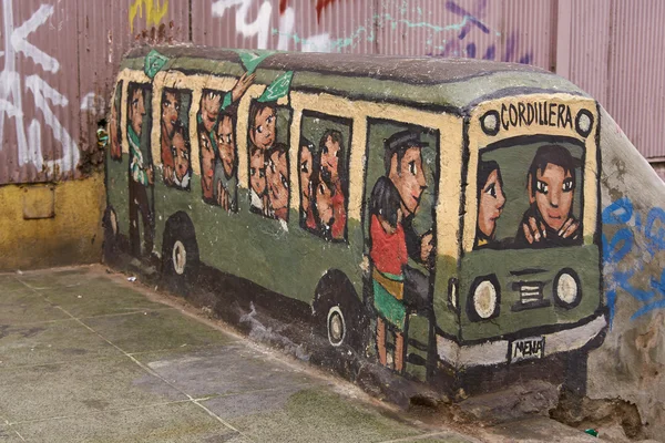 Arte urbana de Valparaíso — Fotografia de Stock