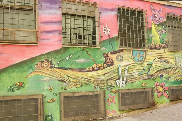 Arte callejero de Valparaíso — Foto de Stock