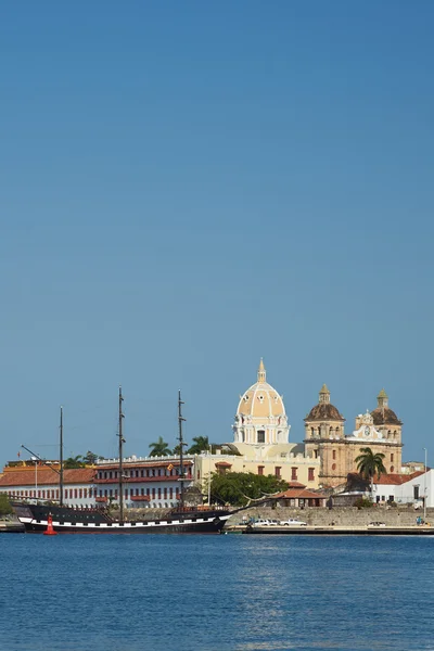 Historiska Waterfront i Cartagena de Indias — Stockfoto