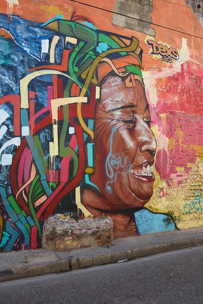 Arte de rua de Cartagena — Fotografia de Stock