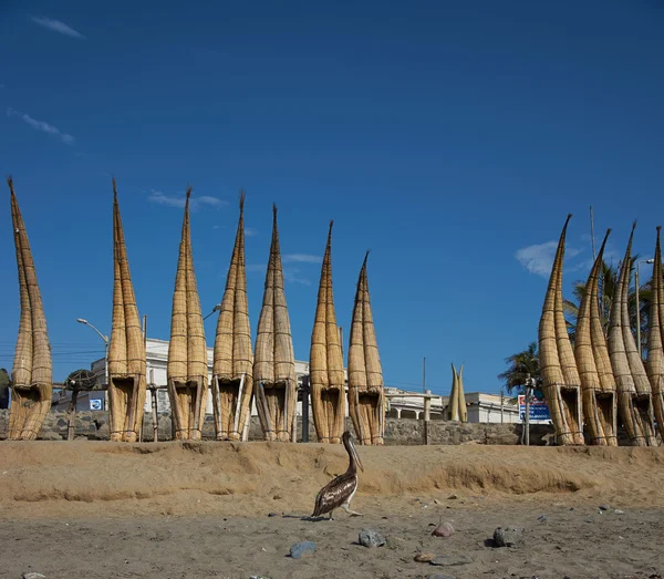 Reed boats — Fotografia de Stock