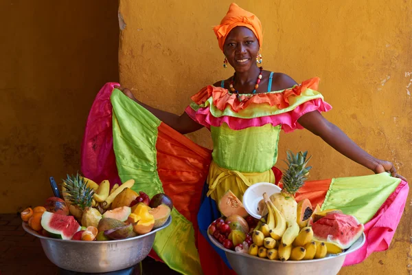 Vendedor de frutas — Foto de Stock