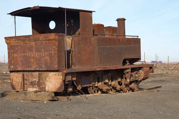 Steam Engine van de Humberstone salpeter Works — Stockfoto