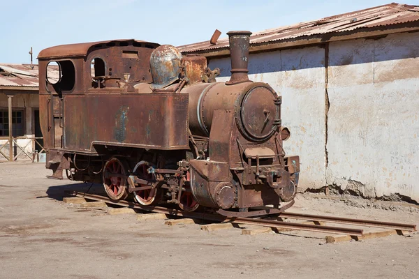 Steam Locomotive at the Humberstone Saltpeter Works — Stock fotografie