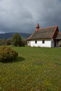 Rural Church in the Chilean Lake District clipart