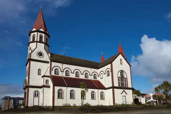 Chiesa nel distretto lacustre cileno — Foto Stock