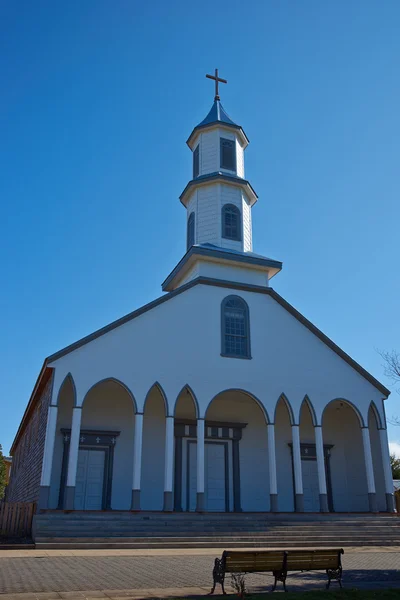 Церква в Dalcahue - Чилое - Чилі — стокове фото