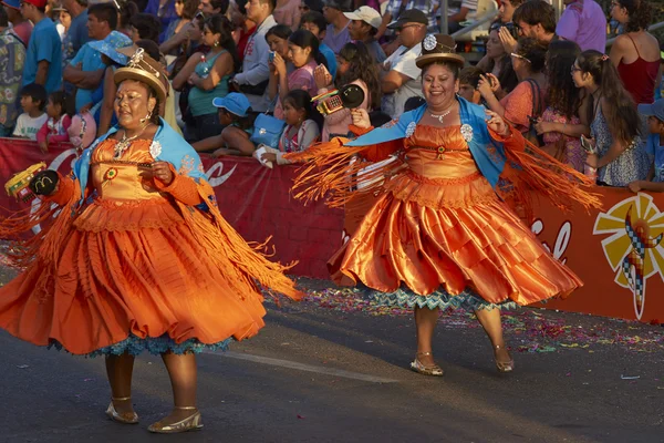 Morenada Dancers in Action — 图库照片