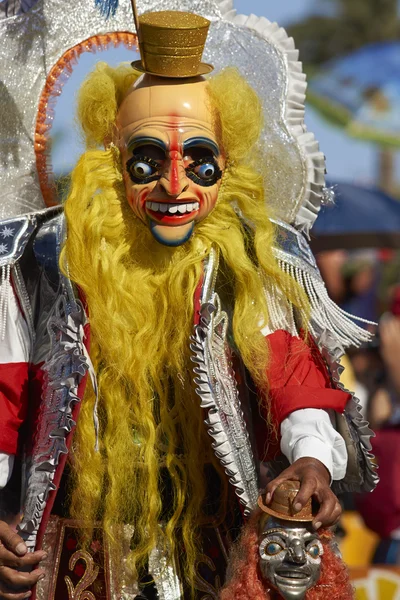 Masked Morenada Dancer — Stock Photo, Image