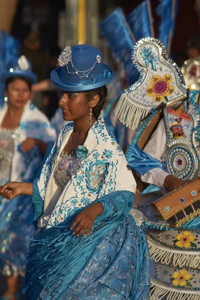 Femme Morenada Danseuse — Photo