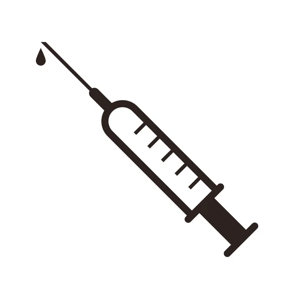 Injection syringe icon — Stock Vector