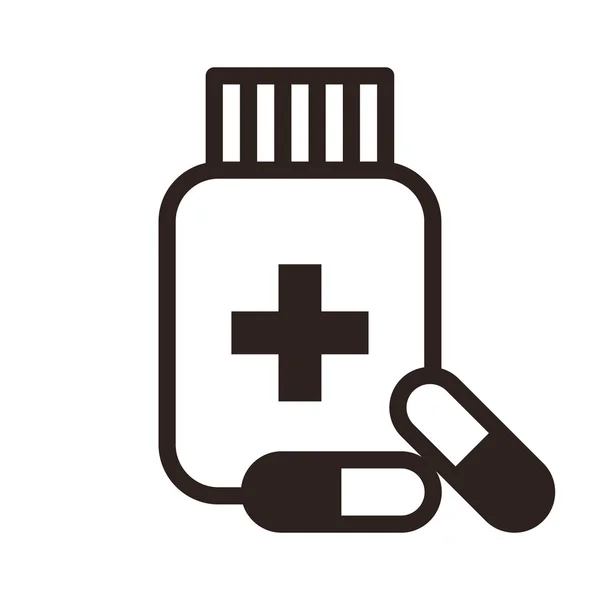 Pill icon. Medicine icon — Stock Vector