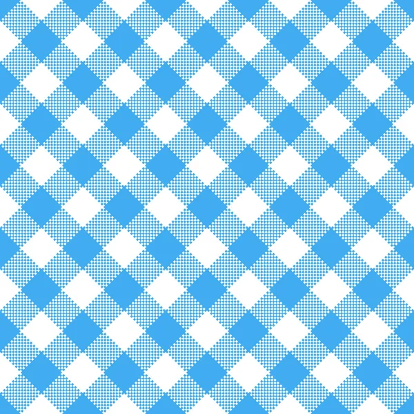 Blue and white tablecloth pattern — Stock Vector