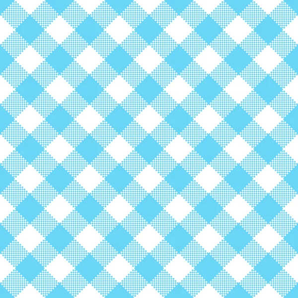 Blue and white tablecloth pattern — Stock Vector