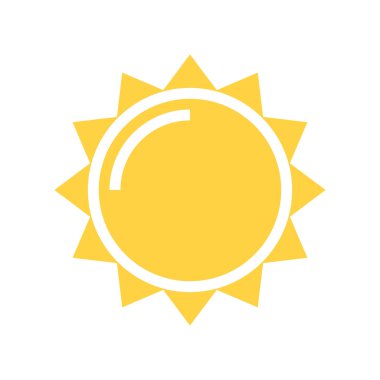 Güneş vektör simgesi
