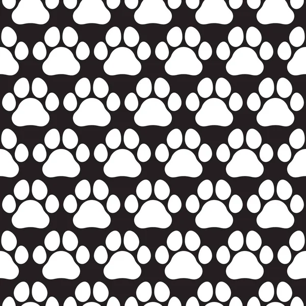 Paw Print Naadloos Patroon — Stockvector