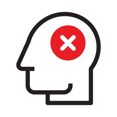 Tabelayı iptal et. Beyaz arka planda izole edilmiş stres ve depresyon kavramı