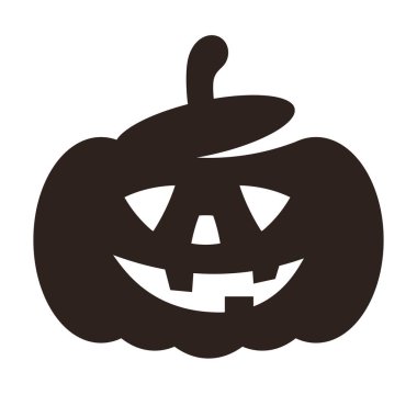 Beyaz arkaplanda izole edilmiş Cadılar Bayramı kabağı