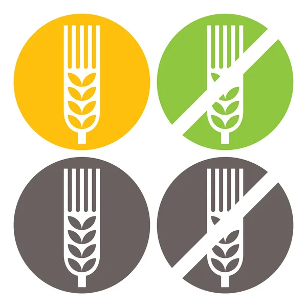gluten ve buğday ücretsiz işaretleri 