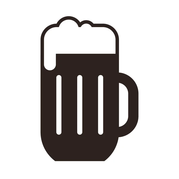 Símbolo de vidro de cerveja —  Vetores de Stock