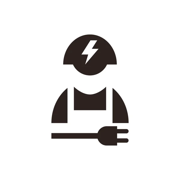 Icono electricista — Vector de stock