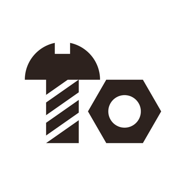 Значок гайки и болта
 