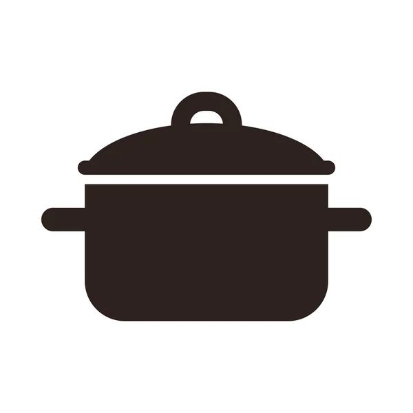 Cooking pot symbol — Stock Vector