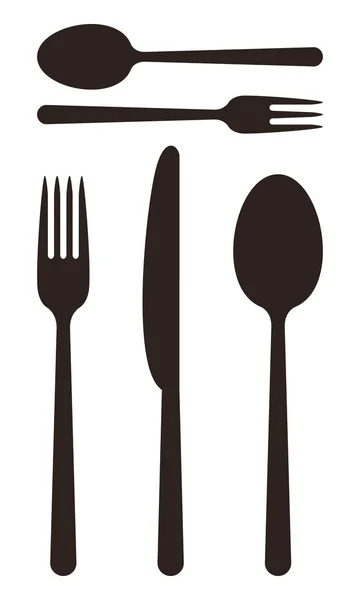 Cutlery symbols — Stock Vector